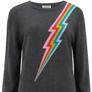 Sugarhill Brighton Rita Jumper- charcoal rainbow UK 16